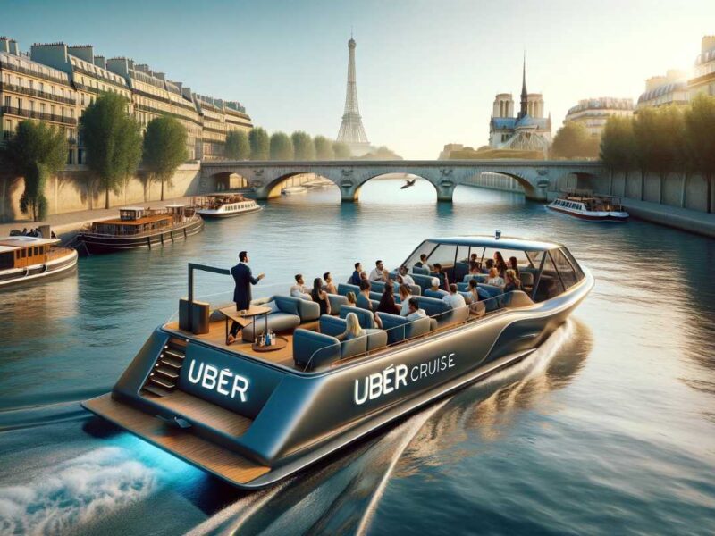 Uber Cruise en París, Francia en el Río Sena